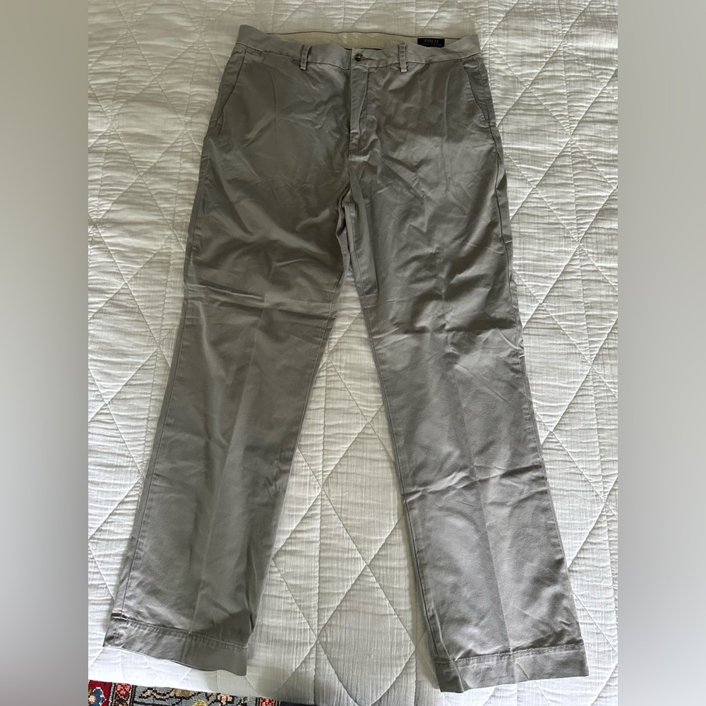 Polo Ralph Lauren men’s gray stretch classic cotton chinos size 36 x 32